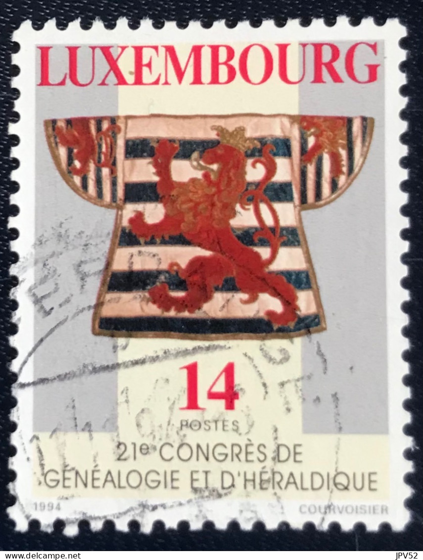 Luxembourg - Luxemburg - C18/31 - 1994 - (°)used - Michel 1342 - Congres Genealogie & Heraldiek - Gebruikt