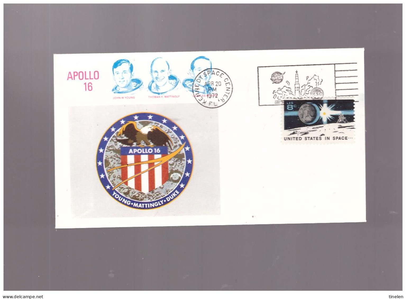 Stati Uniti - 1972 Fdc Apollo 16 - 1971-1980