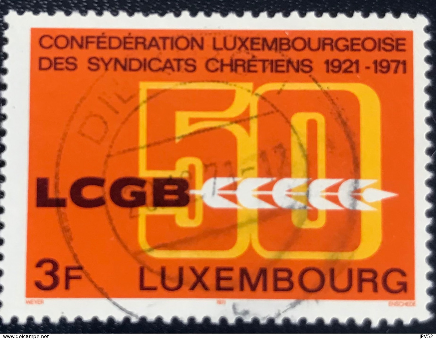 Luxembourg - Luxemburg - C18/31 - 1971 - (°)used - Michel 827 - LCGB Embleem - Usati