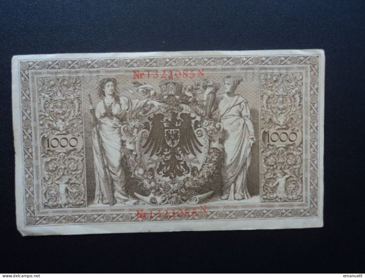 ALLEMAGNE : 1000 MARK    21.4.1910     CA 45g */ P 44b   TTB * - 1000 Mark