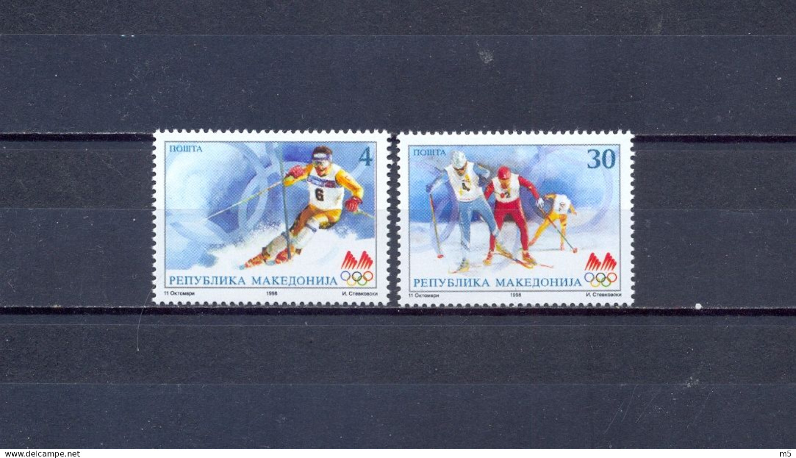 MACEDONIA - MNH - OLIMPIC GAMES/NAGANO 1998. - MI.NO.114/5 - CV = 1,3 € - Winter 1998: Nagano