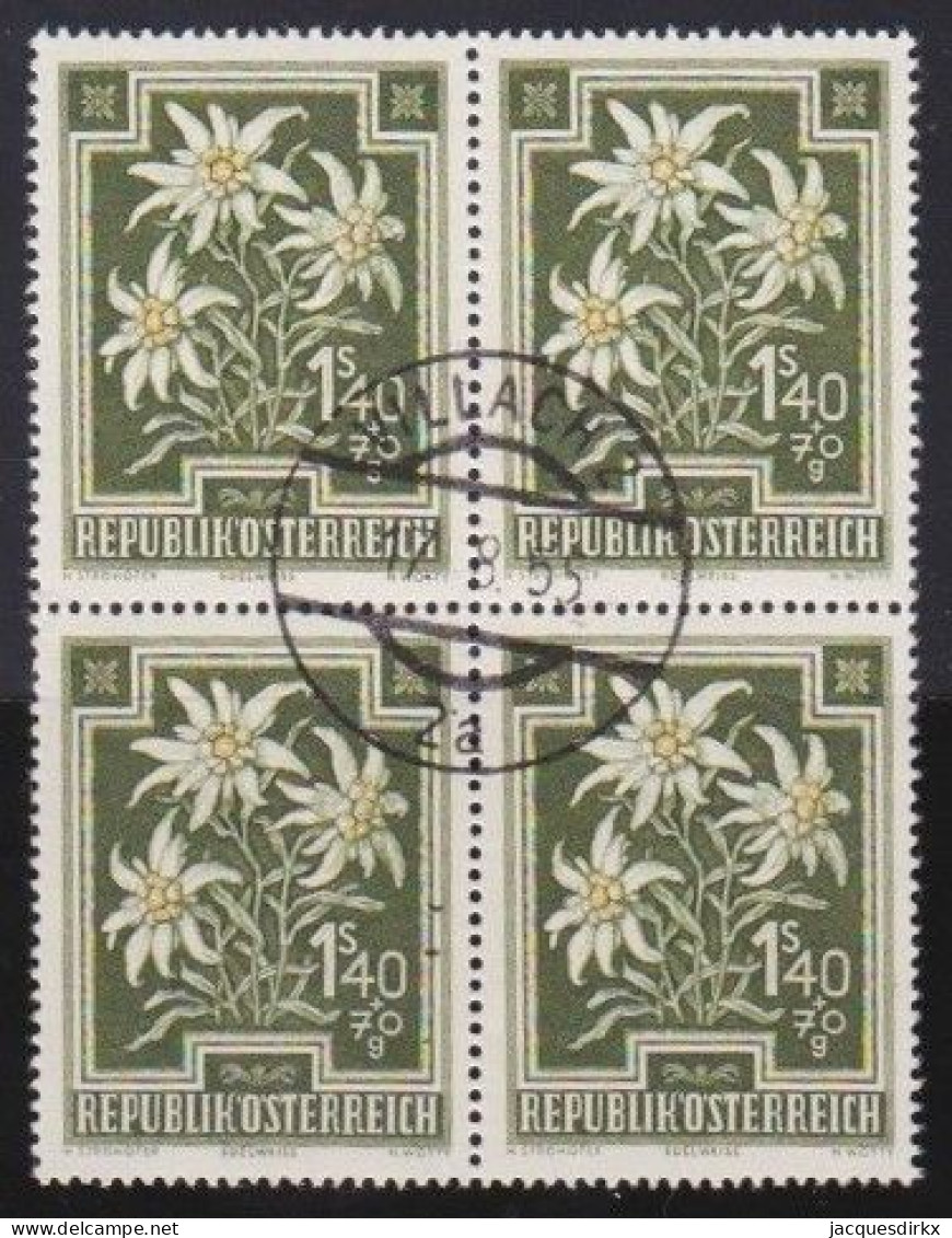 Österreich   .    Y&T    .  731  .  Block 4 Marken    .  O      .    Gestempelt - Used Stamps