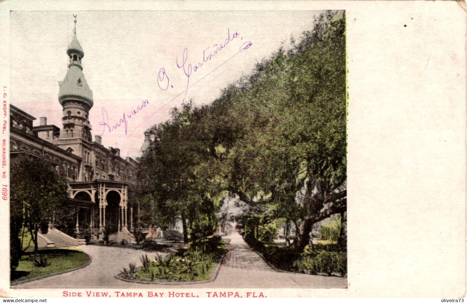 SIDE VIEW - TAMPA BAY HOTEL - TAMPA, FLA. - Tampa