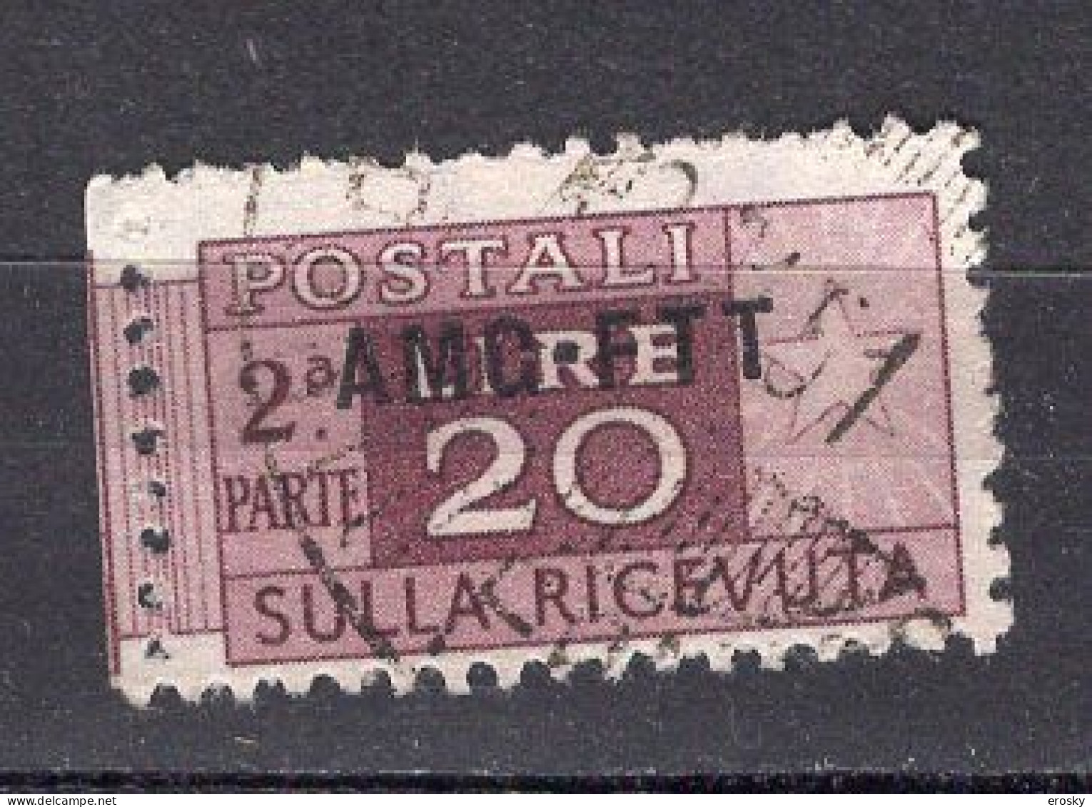 Z6919 - TRIESTE A AMG FTT PACCHI SASSONE N°19 DX - Postpaketen/concessie