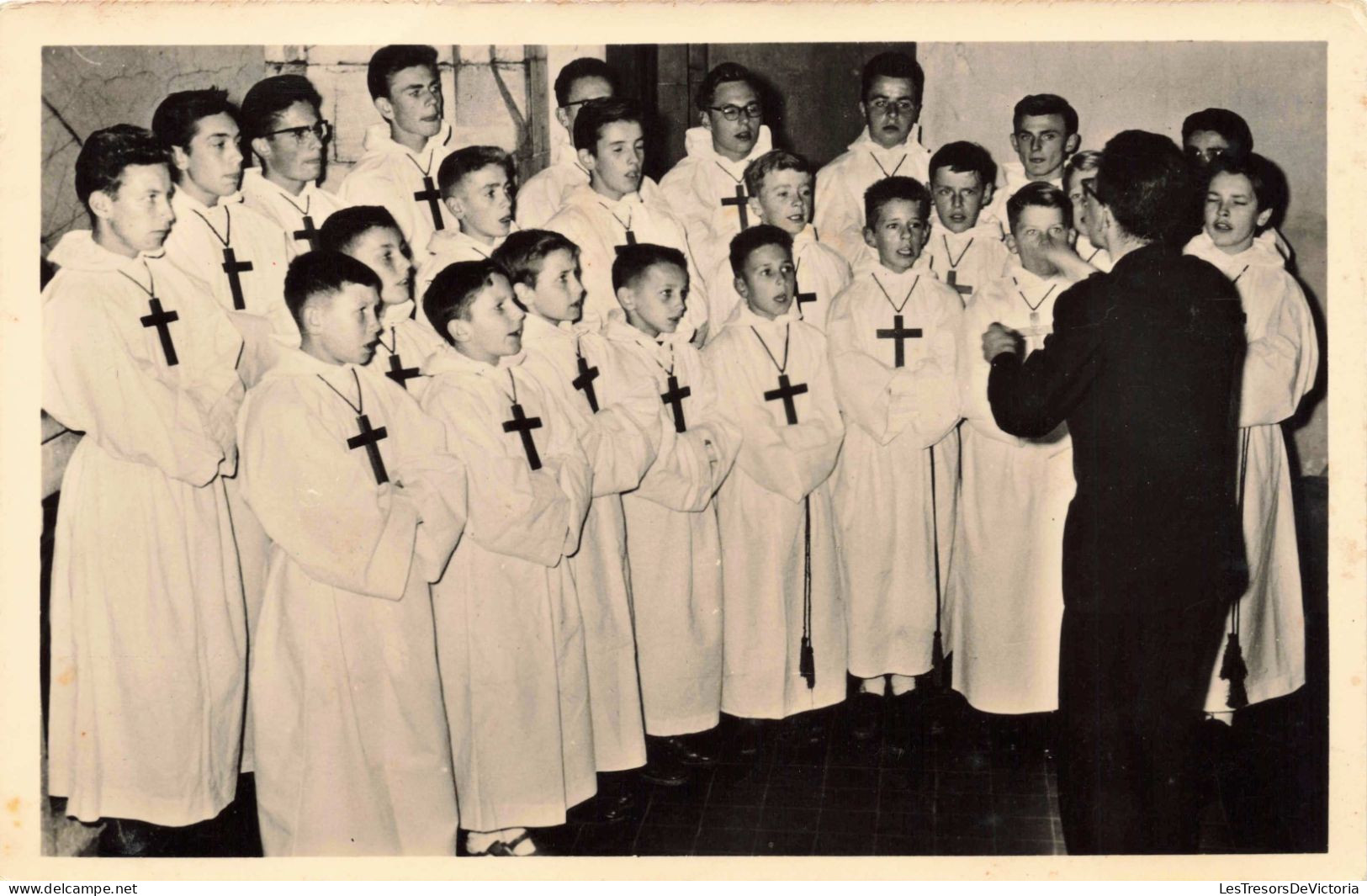 ENFANT - Portrait - Choristes Les Rossignols De Bruxelles -  Carte Postale Ancienne - Groupes D'enfants & Familles