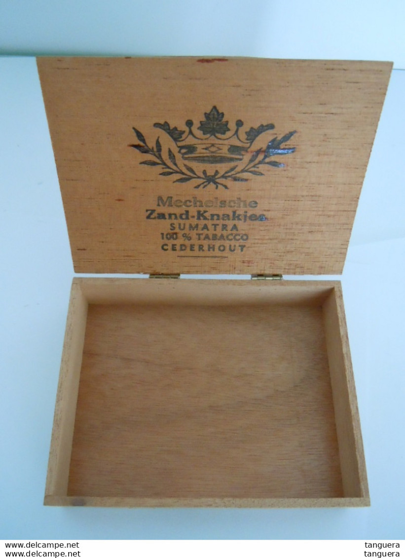Mechelsche Zand-Knakjes Sumatra Houten Kist Voor Sigaren Cederhout Boïte En Bois Pour Cigares 13 X 10 X 3,2 Cm - Caves à Cigares Vides