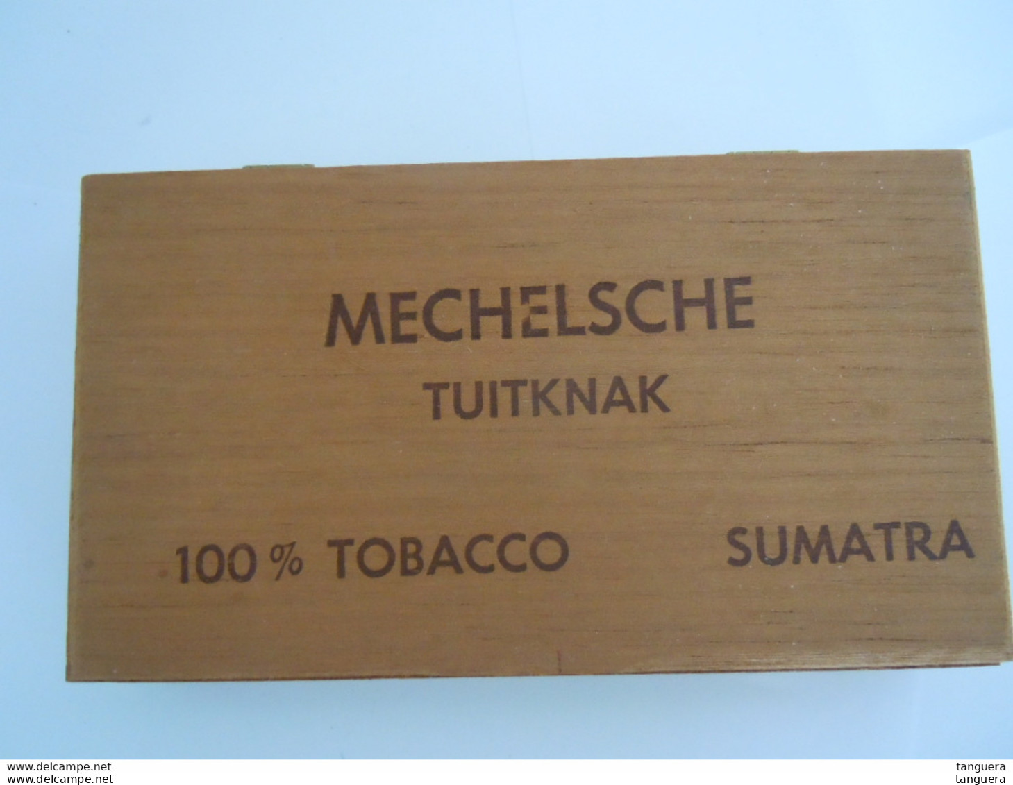 Mechelsche Tuitknak Sumatra Houten Kist Voor 25 Sigaren Boïte En Bois Pour 25 Cigares 19 X 10,5 X 3,5 Cm - Caves à Cigares Vides