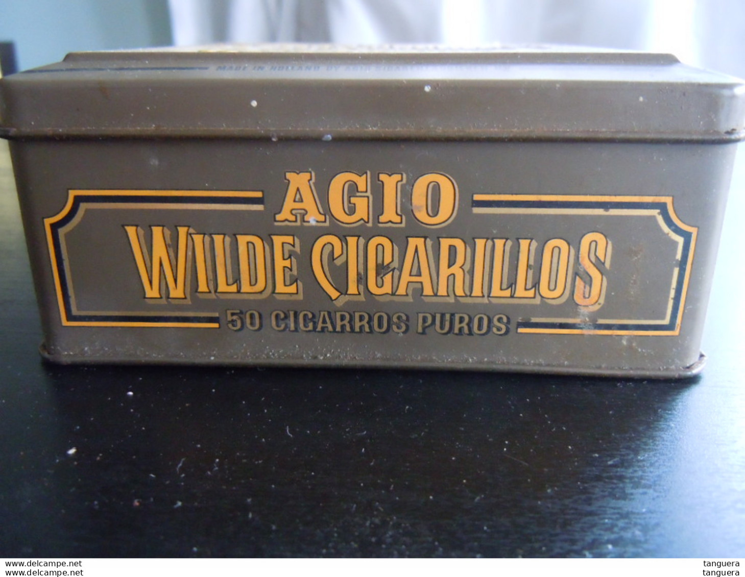 Wilde Cigarillos Agio Boîte En Metal Pour Cigares Blikken Doos Voor 50 Sigaren 11,5 X 11,5 X 4,5 Cm - Scatola Di Sigari (vuote)