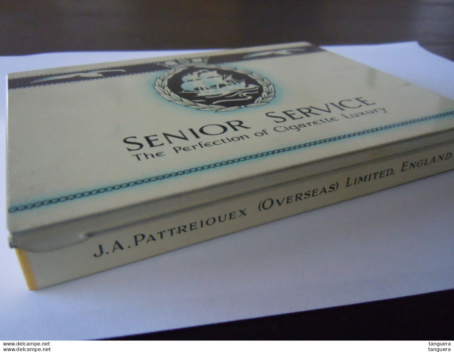 Senior Service The Perfection Of Cigarette Luxury Boîte En Metal Cigarettes Blikken Doos Sigaretten 14,2 X 11 X 1,7 Cm - Andere & Zonder Classificatie