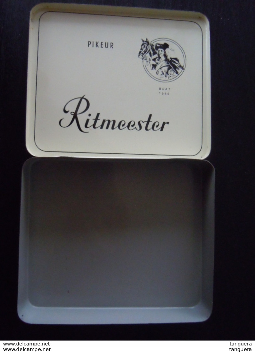 Ritmeester Pikeur Buat 1666 Holland Boîte En Metal Pour Cigares Blikken Doos Voor 20 Sigaren N° 777 12,5 X 10, X 2,4 Cm - Zigarrenkisten (leer)