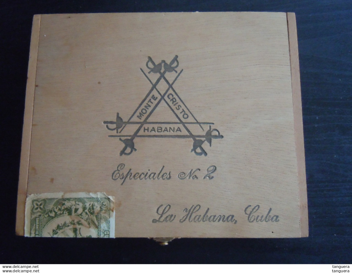 Monte Cristo La Habana Cuba Especiales 2 Houten Kist Voor  Sigaren Boïte En Bois Pour Cigares 20,5 X 17 X 4,3 Cm - Zigarrenkisten (leer)