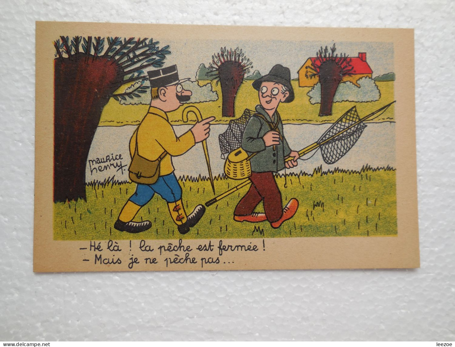 CPA HUMOUR PECHE PAR L'ILLUSTRATEUR HENRY MAURICE..LOT DE 6 CPA EDITION EDDE GRANVILLE....CP11 - Maurice