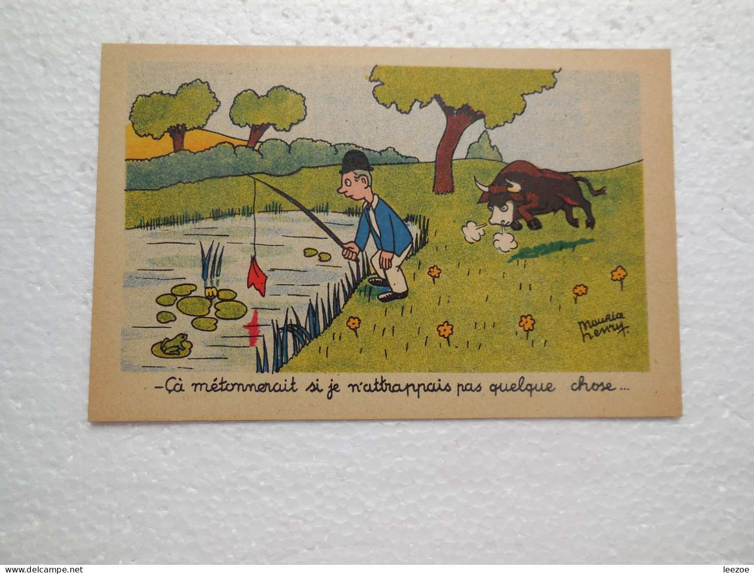 CPA HUMOUR PECHE PAR L'ILLUSTRATEUR HENRY MAURICE..LOT DE 6 CPA EDITION EDDE GRANVILLE....CP11 - Maurice