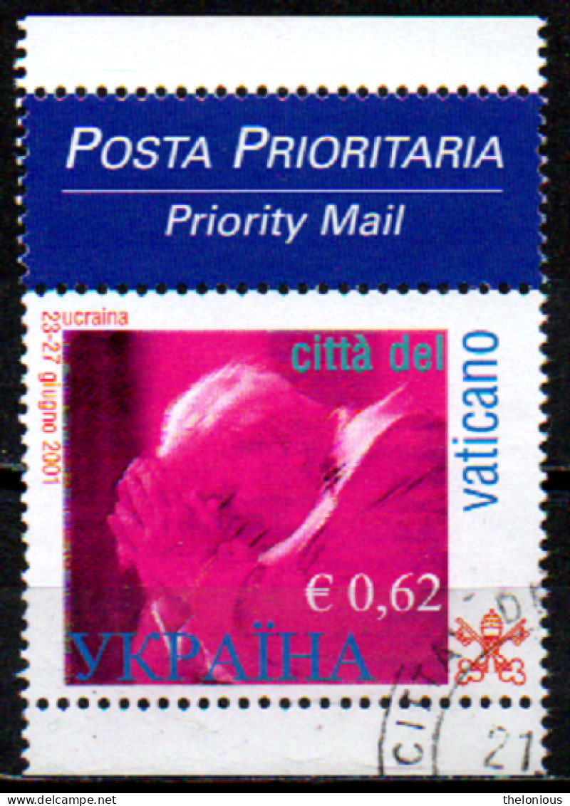 # Vaticano 2002 - Viaggi Di Giovanni Paolo II - € 0,62 Usato Da Libretto - Gebraucht
