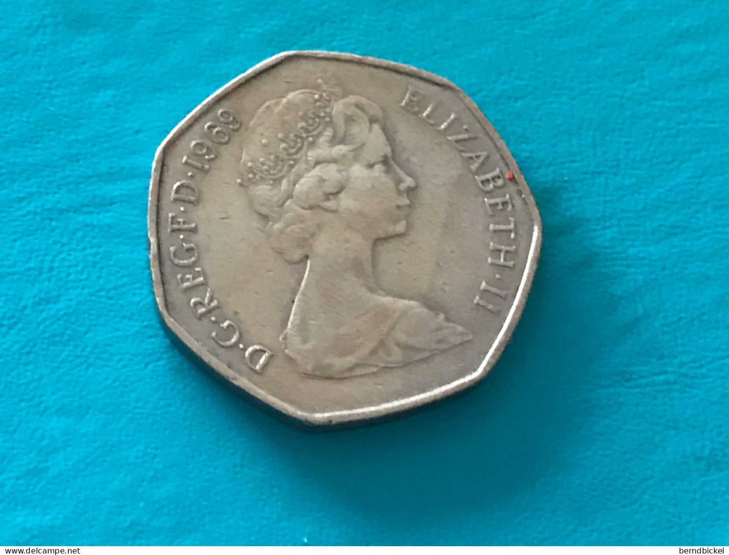 Münze Münzen Umlaufmünze Großbritannien 50 Pence 1969 - 50 Pence