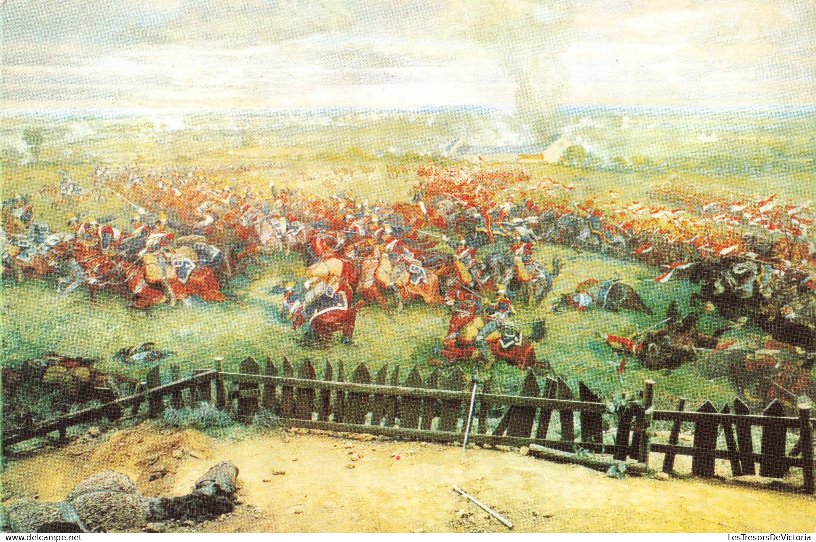 HISTOIRE - Scène D'un Tableau De Champs De Batailles - Chevaux - Soldats - Carte Postale Ancienne - Histoire