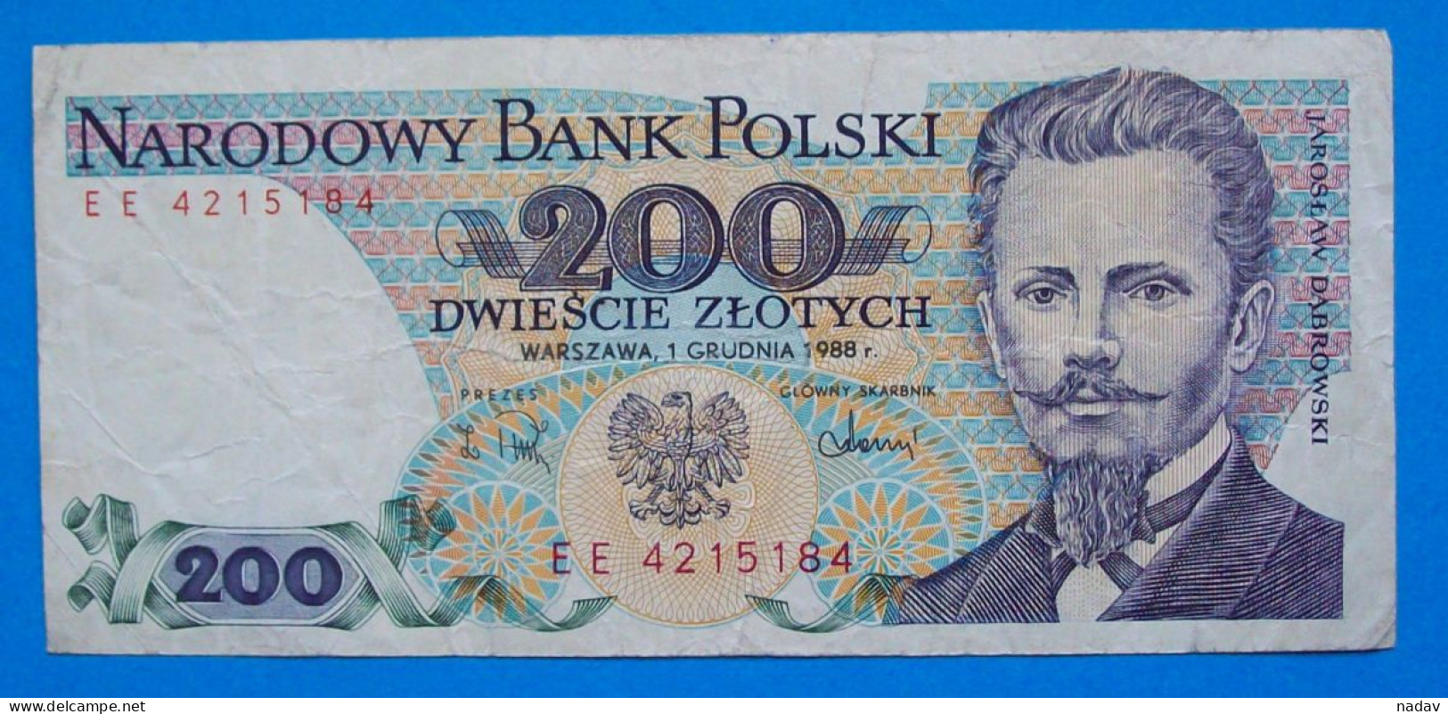 1986, Poland, 200 Zlotych - Pologne