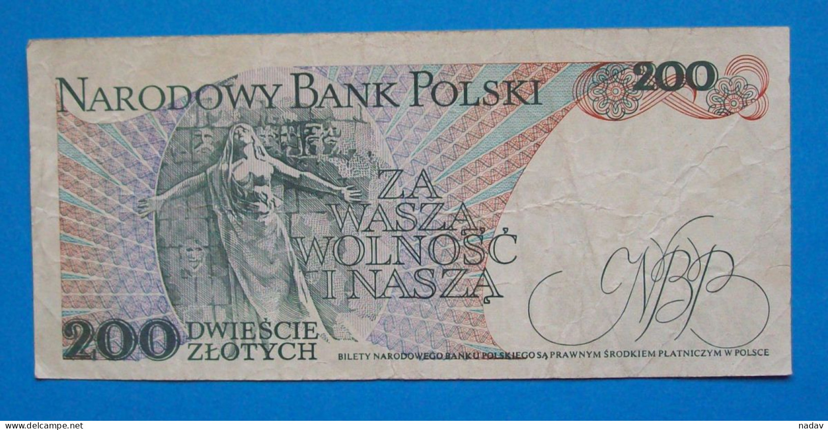 1986, Poland, 200 Zlotych - Pologne