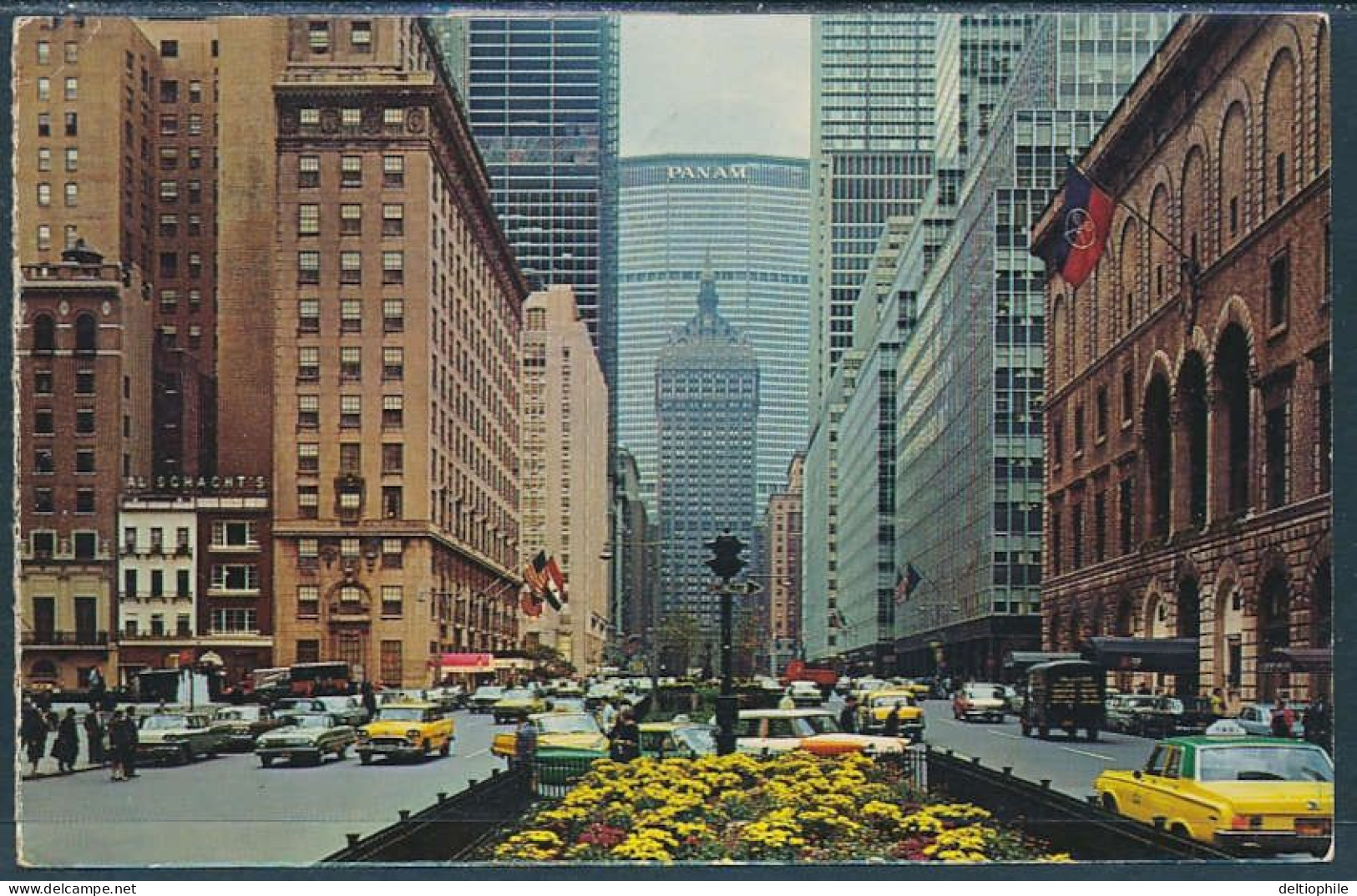 Park Avenue Looking South, New York City - Posted 1969 - Manhattan