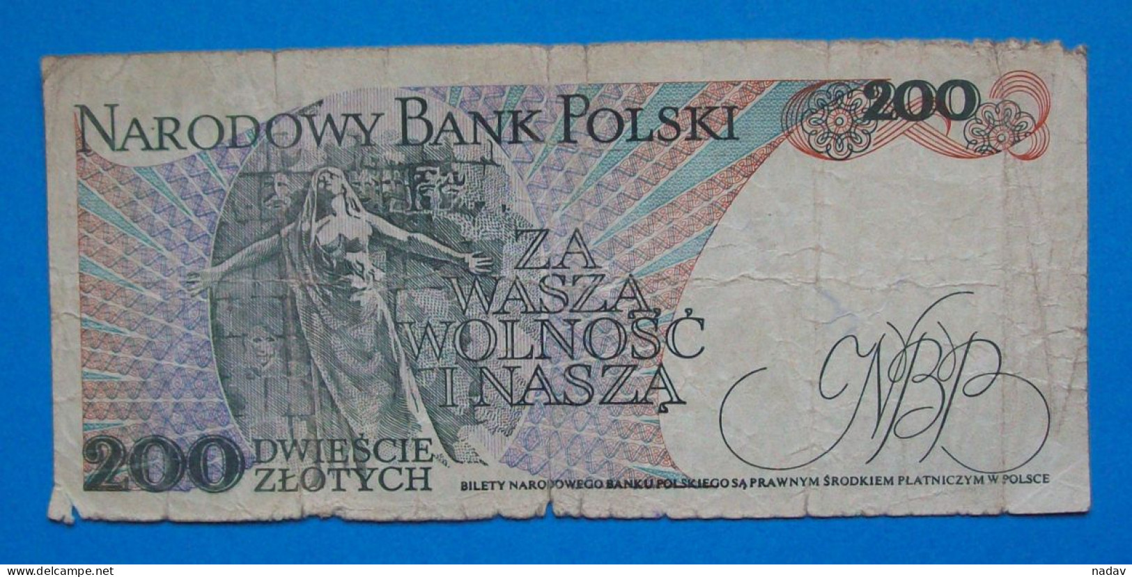 1986, Poland, 200 Zlotych - Pologne