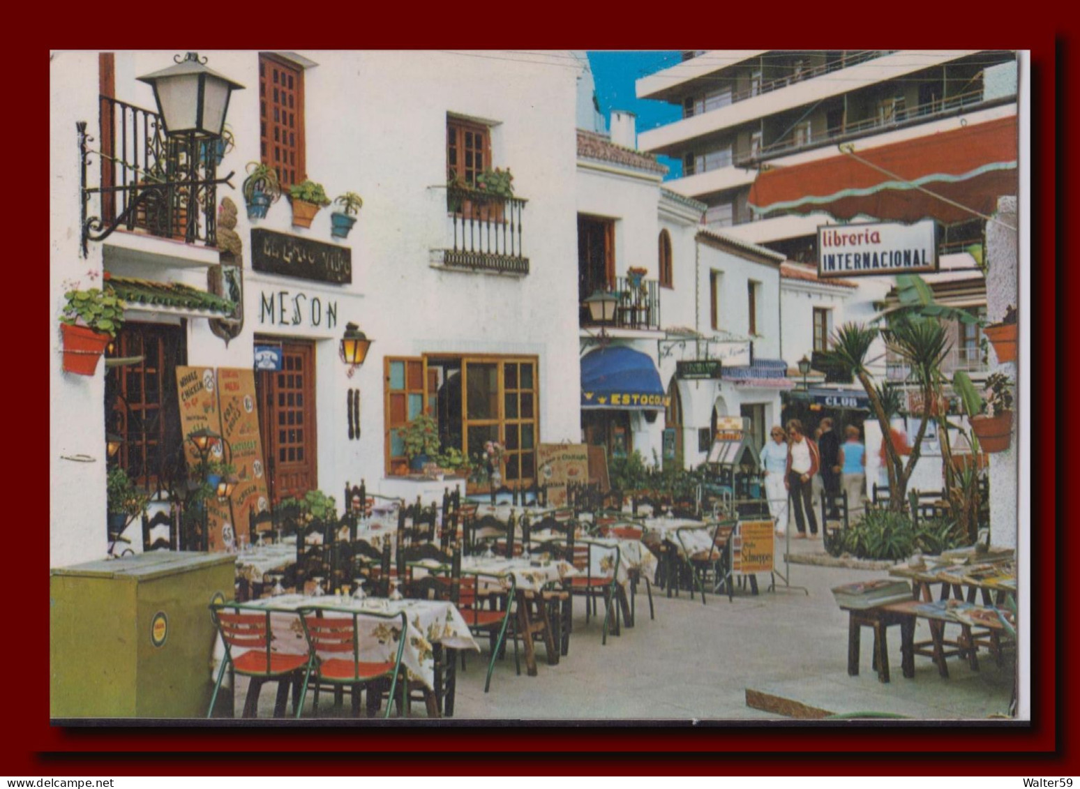 1983 Espana Spain Tarjeta De Torremolinos Barrio Andaluz Dirigida A Escocia Postcard 2scans - Otros & Sin Clasificación