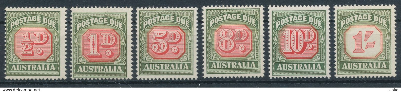 1958. Australia - Porto Stamps - Portomarken