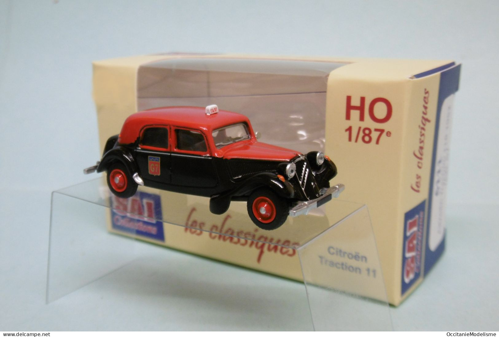 SAI Les Classiques - CITROEN TRACTION 11B 1952 Taxi G7 Réf. 6111 Neuf NBO HO 1/87 - Véhicules Routiers