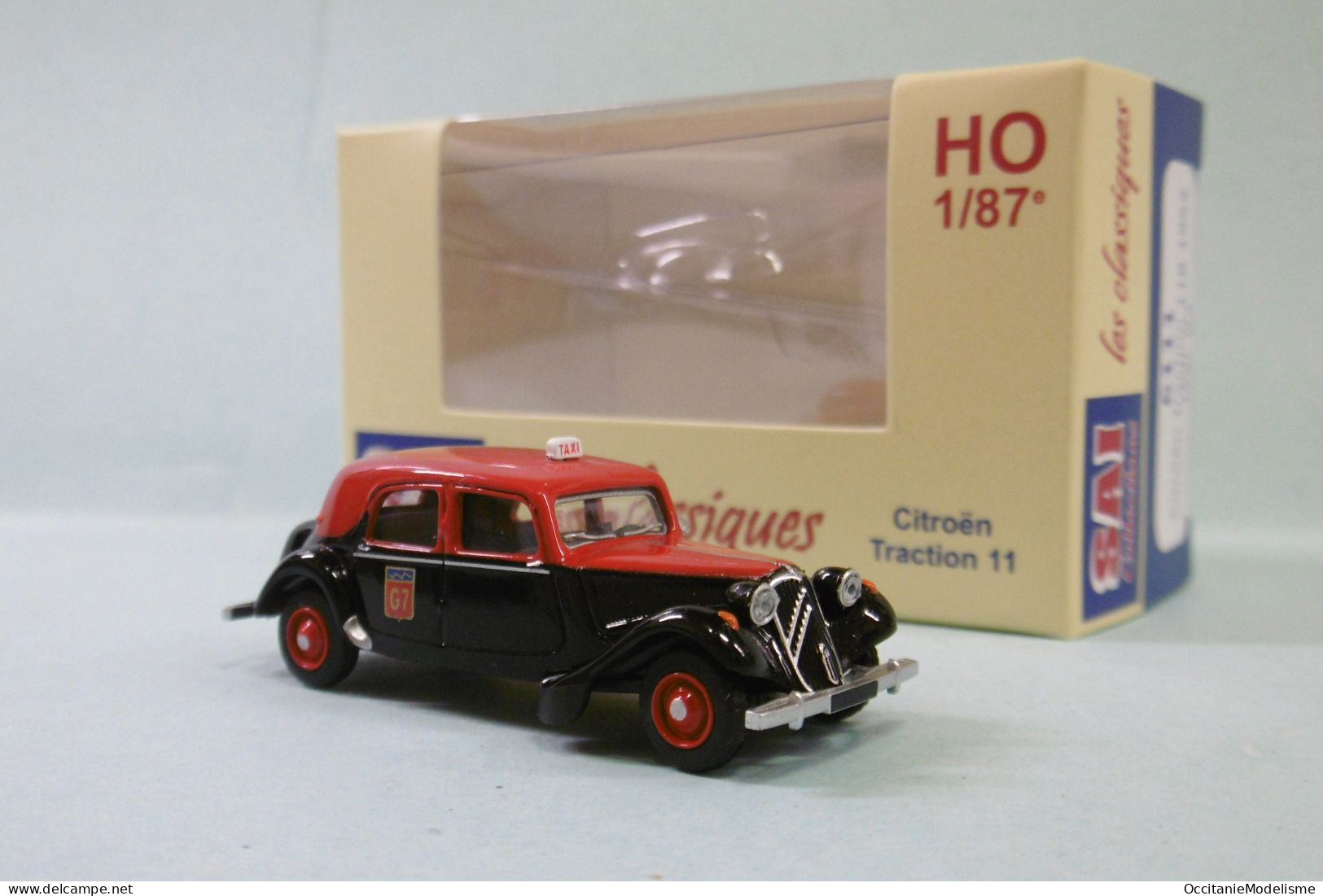 SAI Les Classiques - CITROEN TRACTION 11B 1952 Taxi G7 Réf. 6111 Neuf NBO HO 1/87 - Strassenfahrzeuge