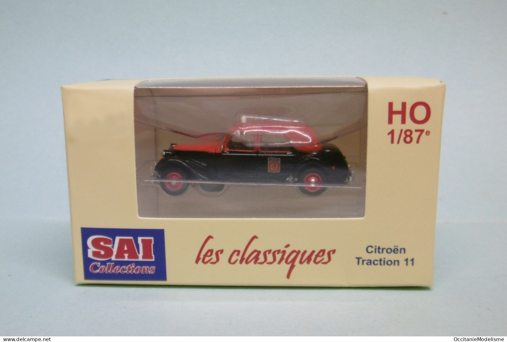 SAI Les Classiques - CITROEN TRACTION 11B 1952 Taxi G7 réf. 6111 Neuf NBO HO 1/87