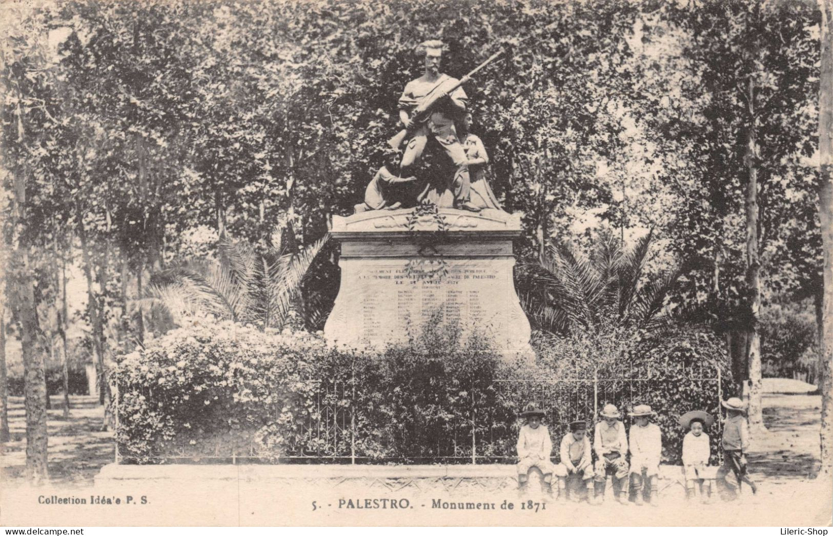 Kabylie/ Wilaya De Bouira / Lakhdaria (Palestro) - Monument Commémoratif De La Révolte Des Kabyles En 1871 Cpa 1924 - Other & Unclassified