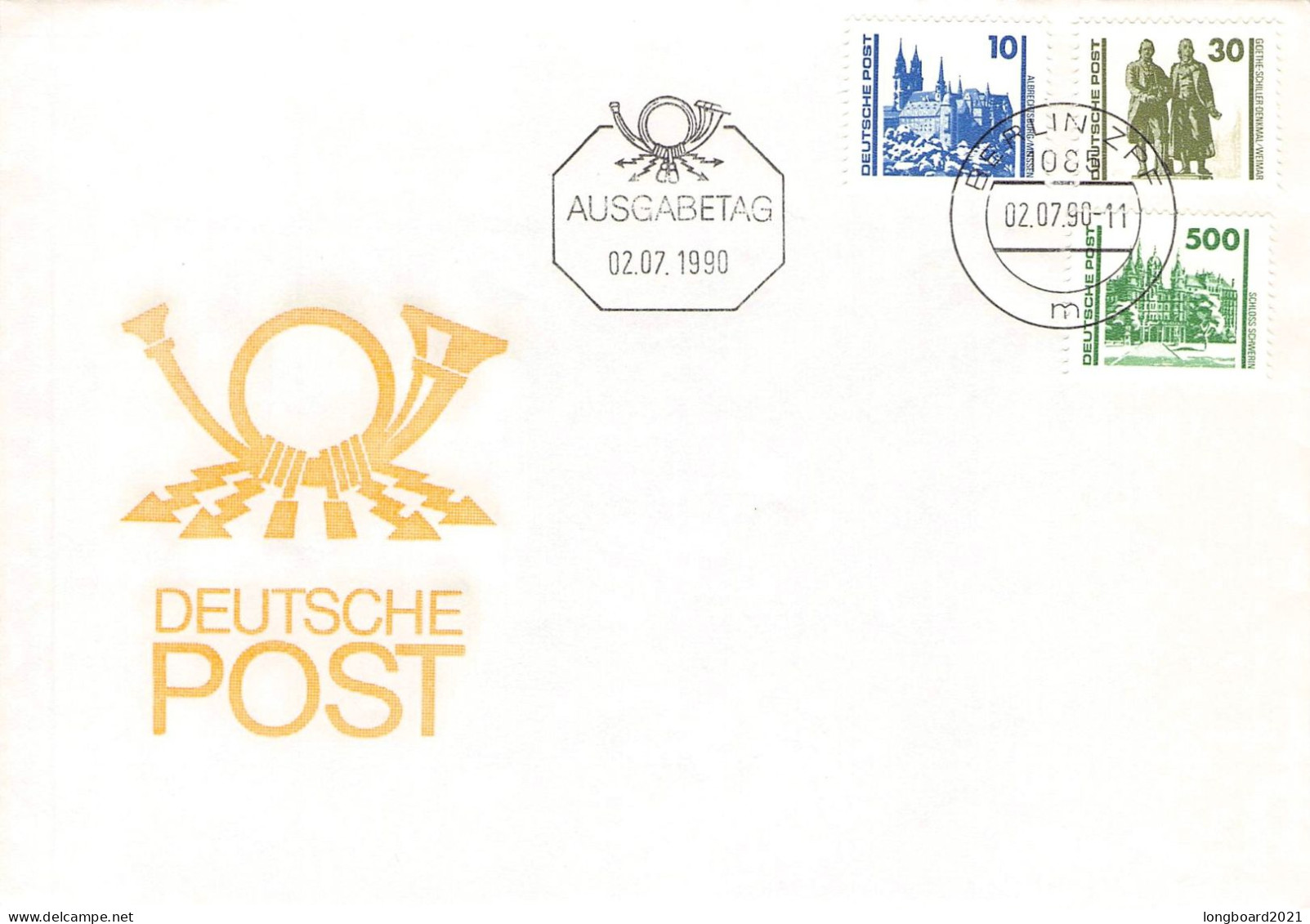 DDR - FDC 1990 FREIMARKEN Mi 3344-3352 / 2129 - Otros & Sin Clasificación