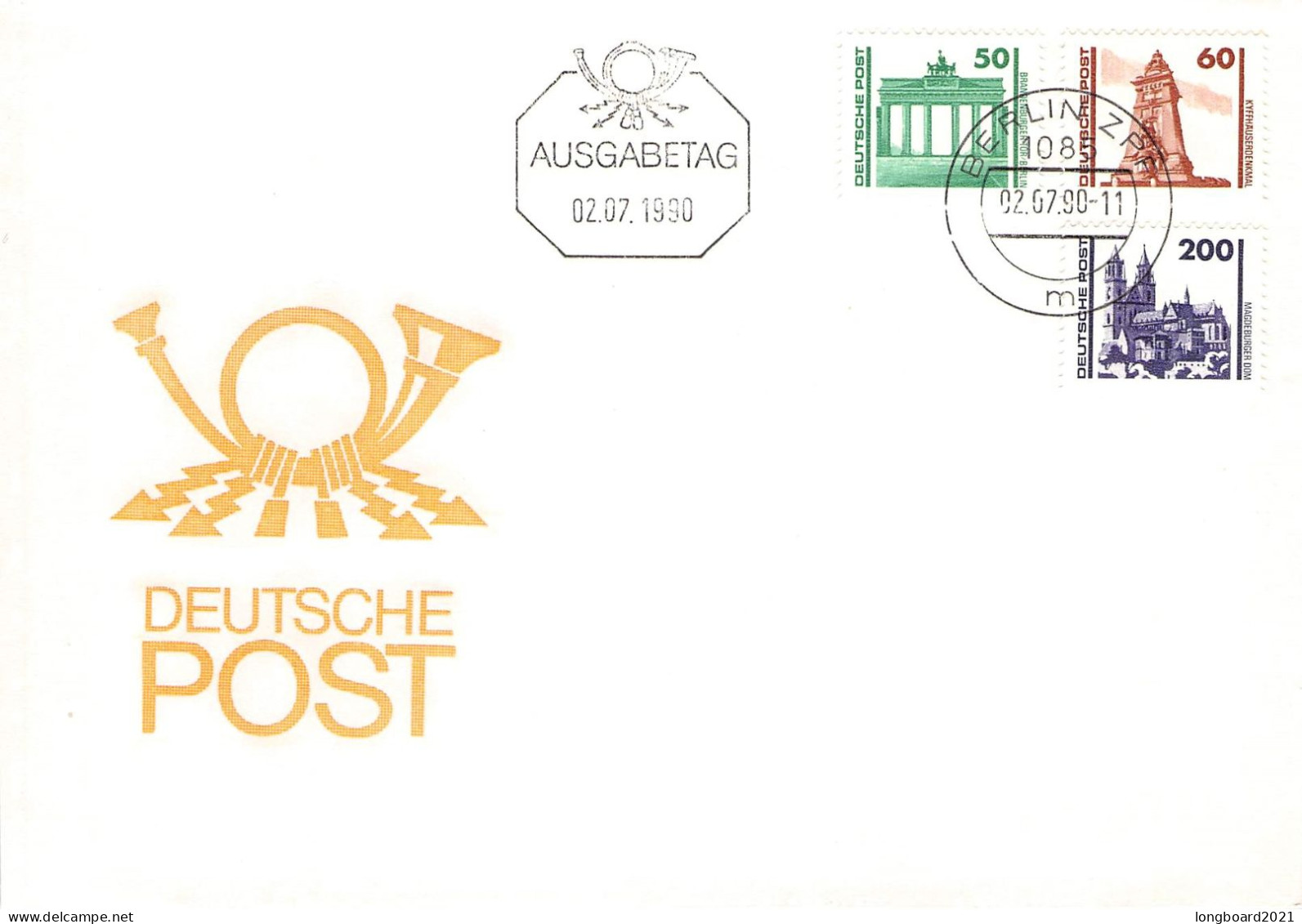 DDR - FDC 1990 FREIMARKEN Mi 3344-3352 / 2129 - Otros & Sin Clasificación