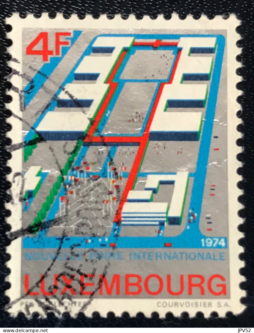 Luxembourg - Luxemburg - C18/31 - 1974 - (°)used - Michel 885 - Luchtfoto Nieuwe Beurspaleis - Gebruikt