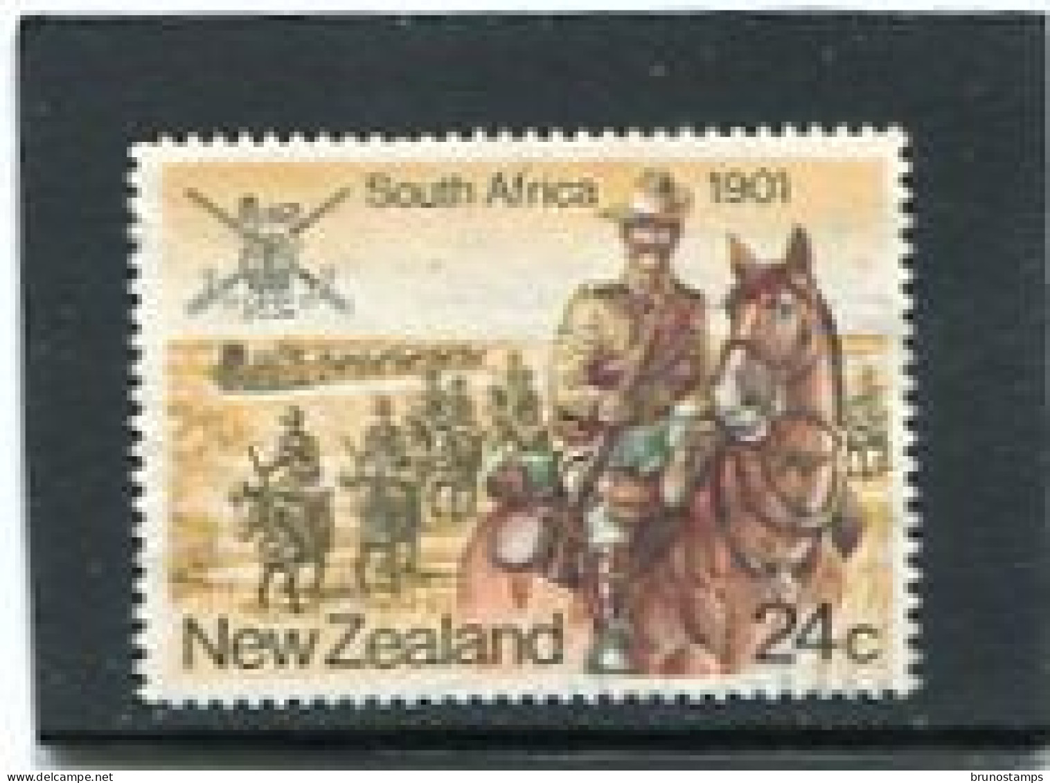 NEW ZEALAND - 1984  24c  SOUTH  AFRICA  FINE USED - Gebraucht