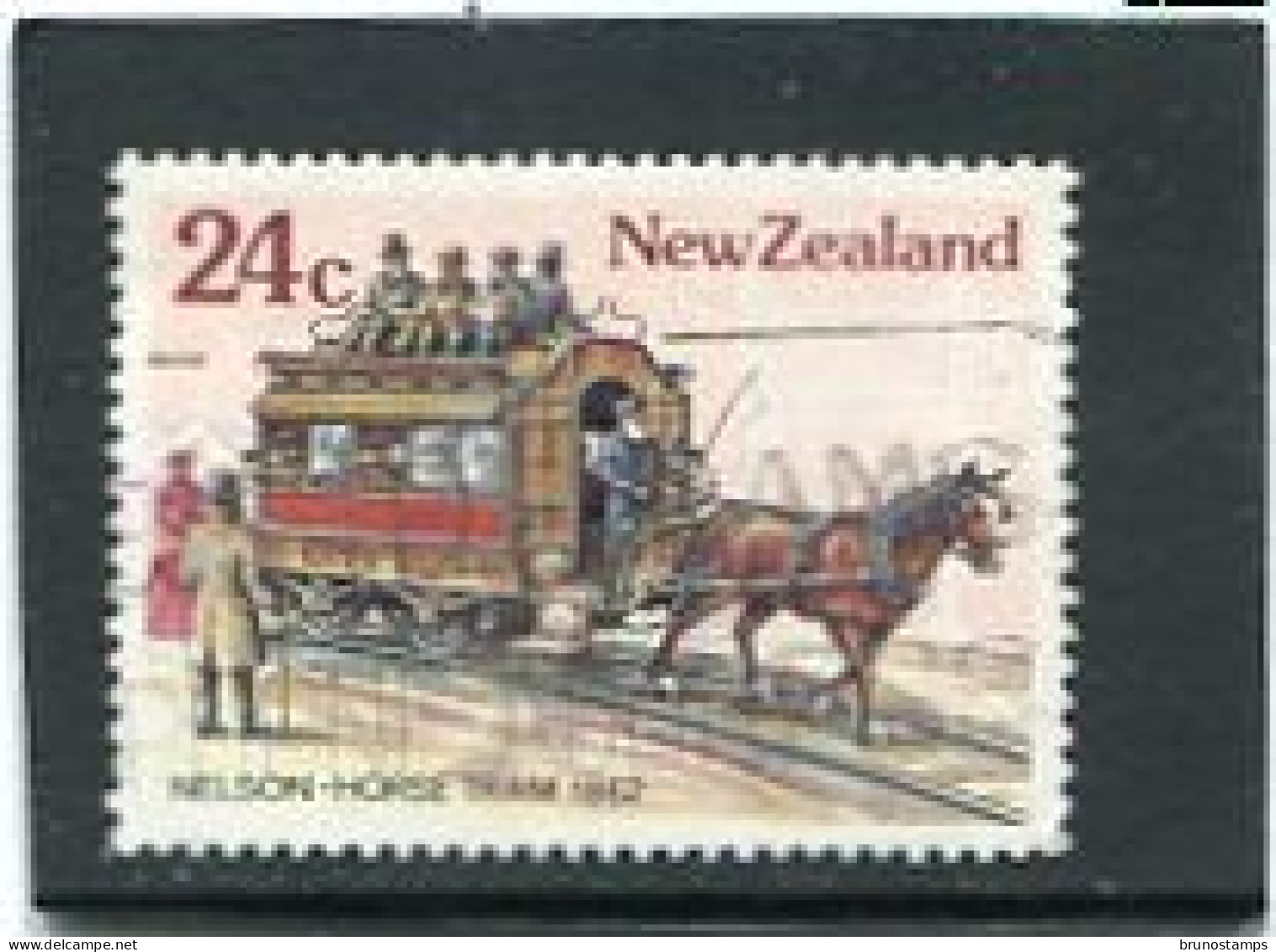 NEW ZEALAND - 1985  24c  NELSON HORSE TRAM  FINE USED - Usados