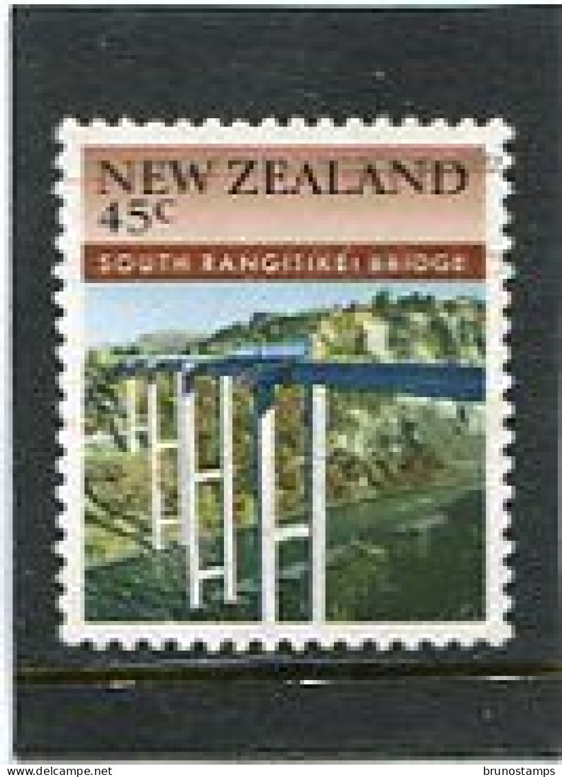 NEW ZEALAND - 1985  45c  SOUTH RANGITIKEI BRIDGE  FINE USED - Used Stamps