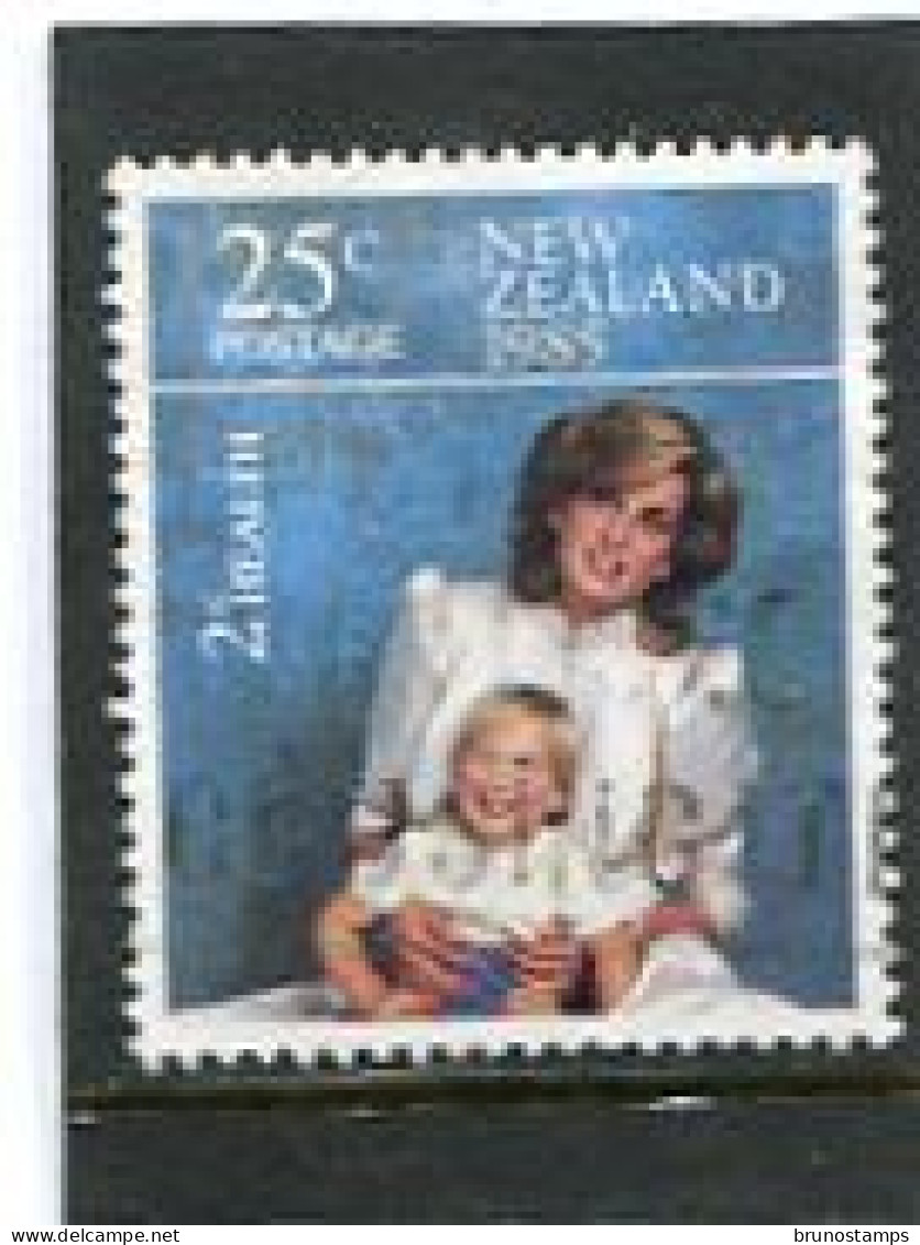 NEW ZEALAND - 1985  25c+2c   LADY DIANA AND WILLIAM  FINE USED - Used Stamps