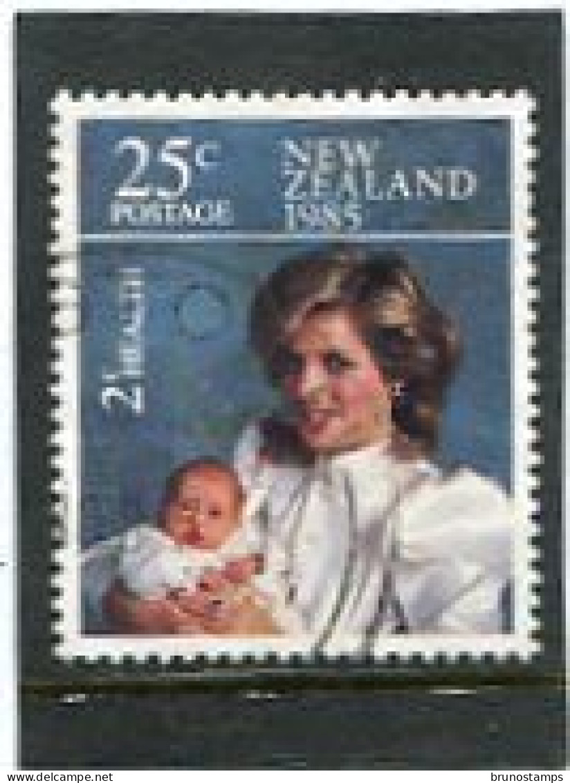 NEW ZEALAND - 1985  25c+2c   LADY DIANA AND HENRY  FINE USED - Usados