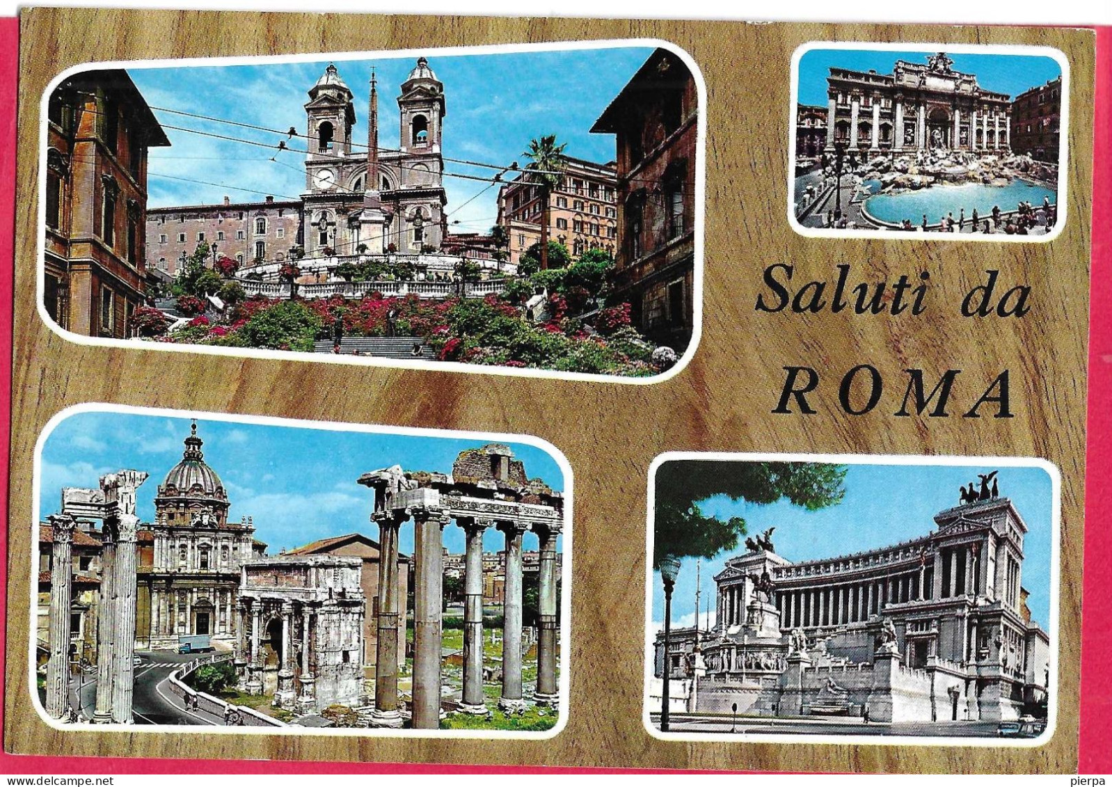 SALUTI DA ROMA - VIAGGIATA CON TARIFFA PER MILITARE - ANNULLO A TARGHETTA*13.11.1967* "POSTE ROMA EUR" - Souvenir De...