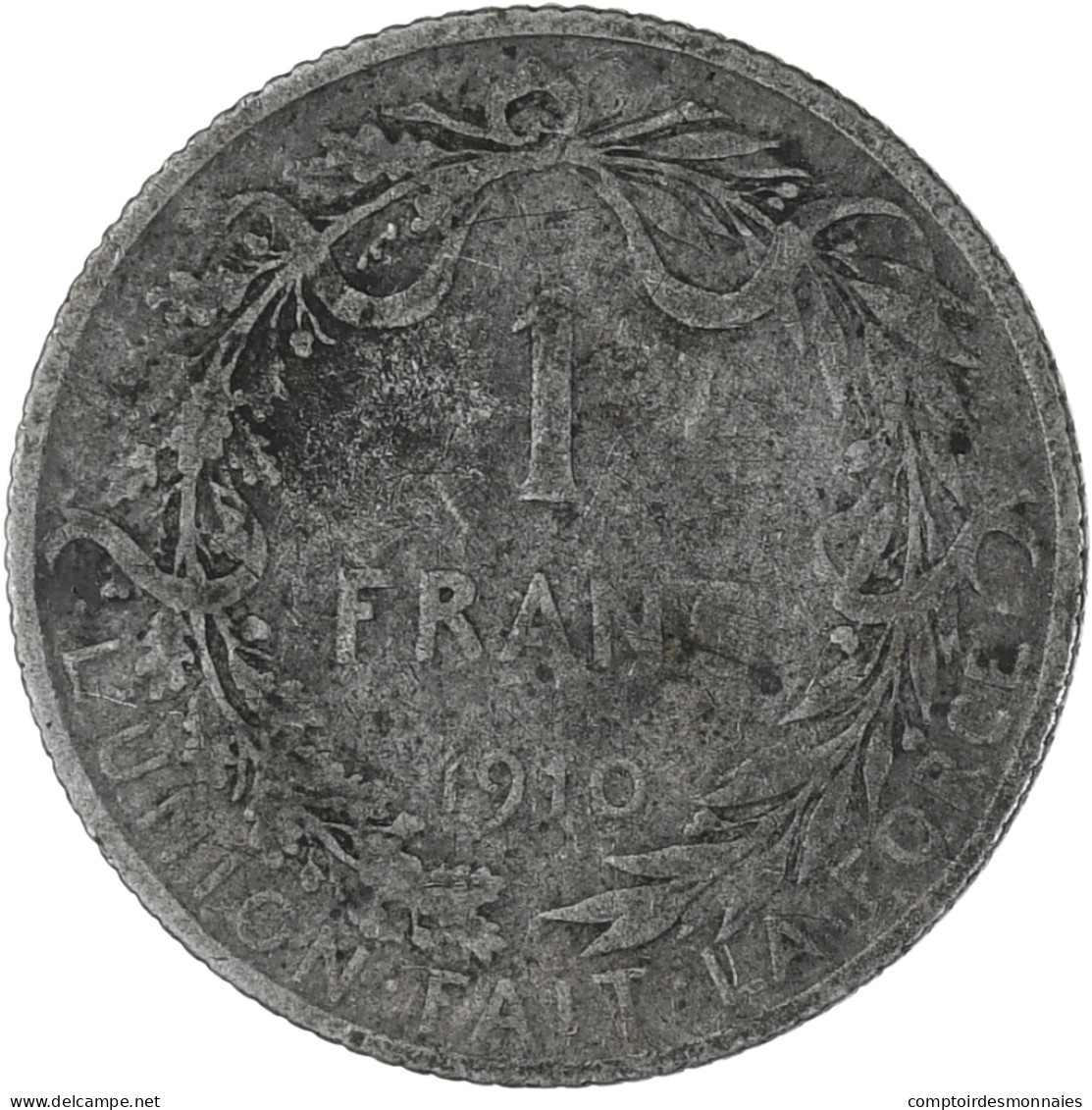 Monnaie, Belgique, Franc, 1910, TB+, Argent, KM:72 - 1 Frank