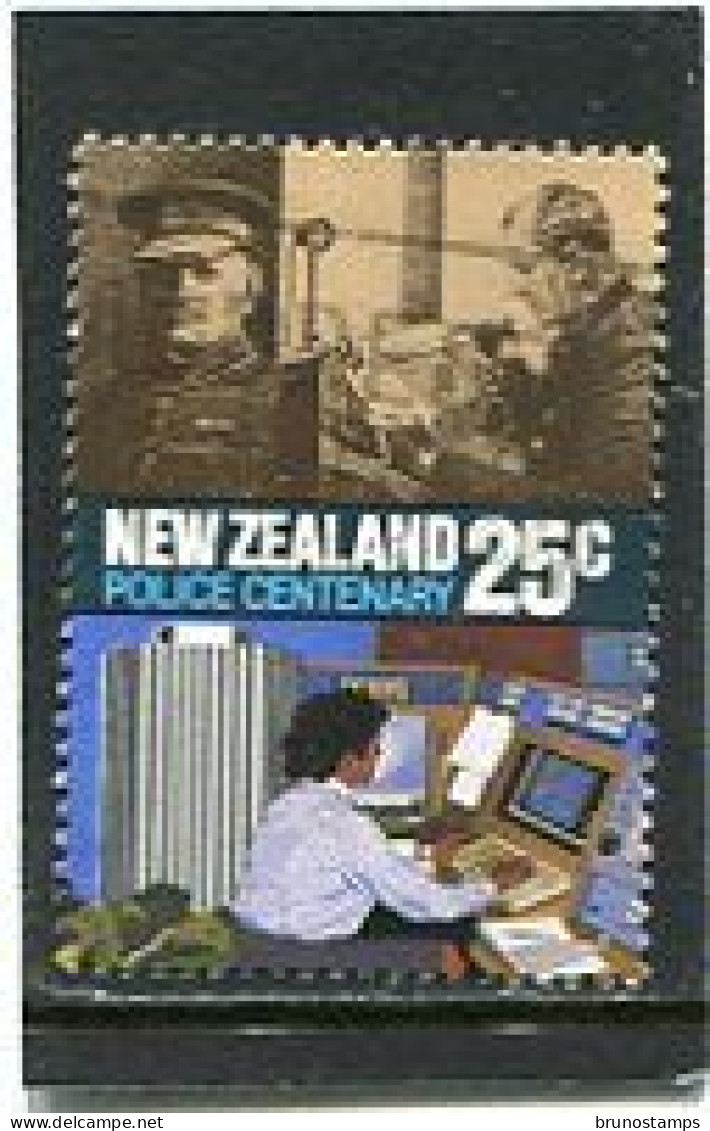 NEW ZEALAND - 1986  25c  COMPUTER OPERATION  FINE USED - Usados