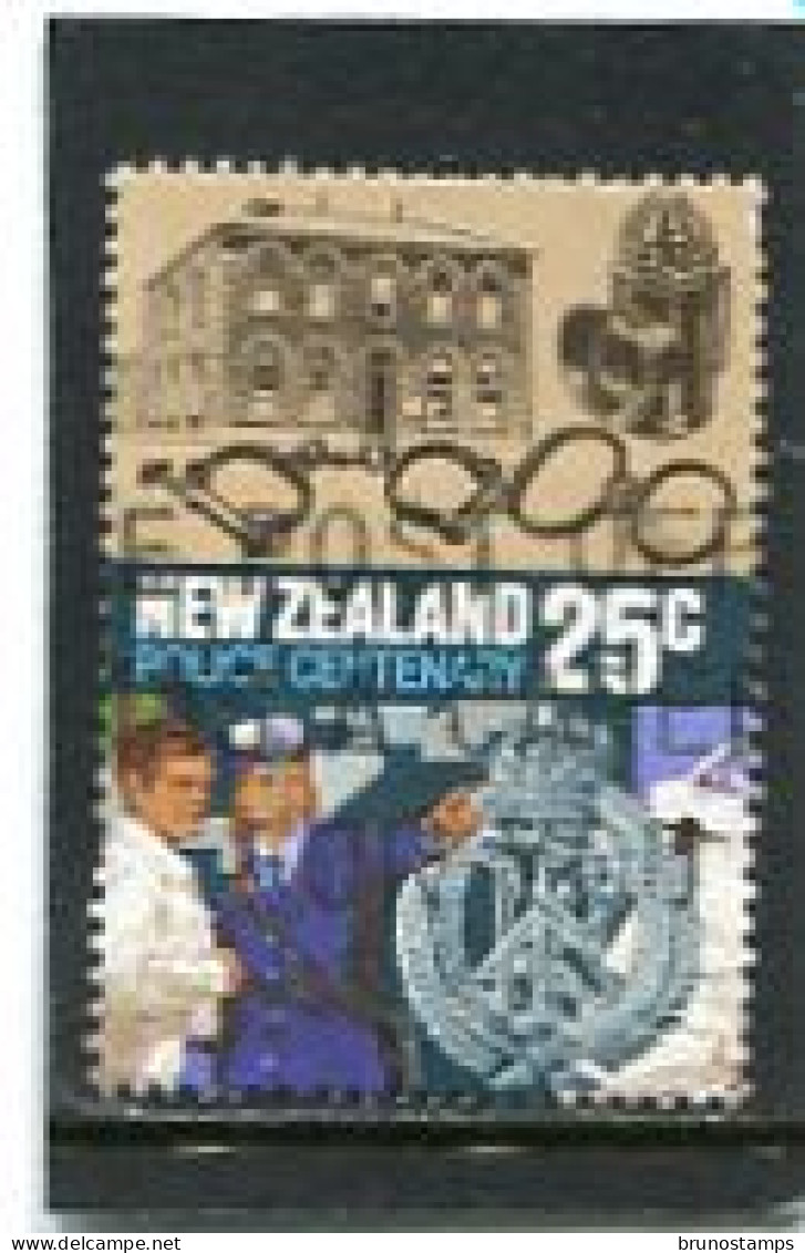 NEW ZEALAND - 1986  25c  POLICEWOMAN AND BADGE  FINE USED - Usados