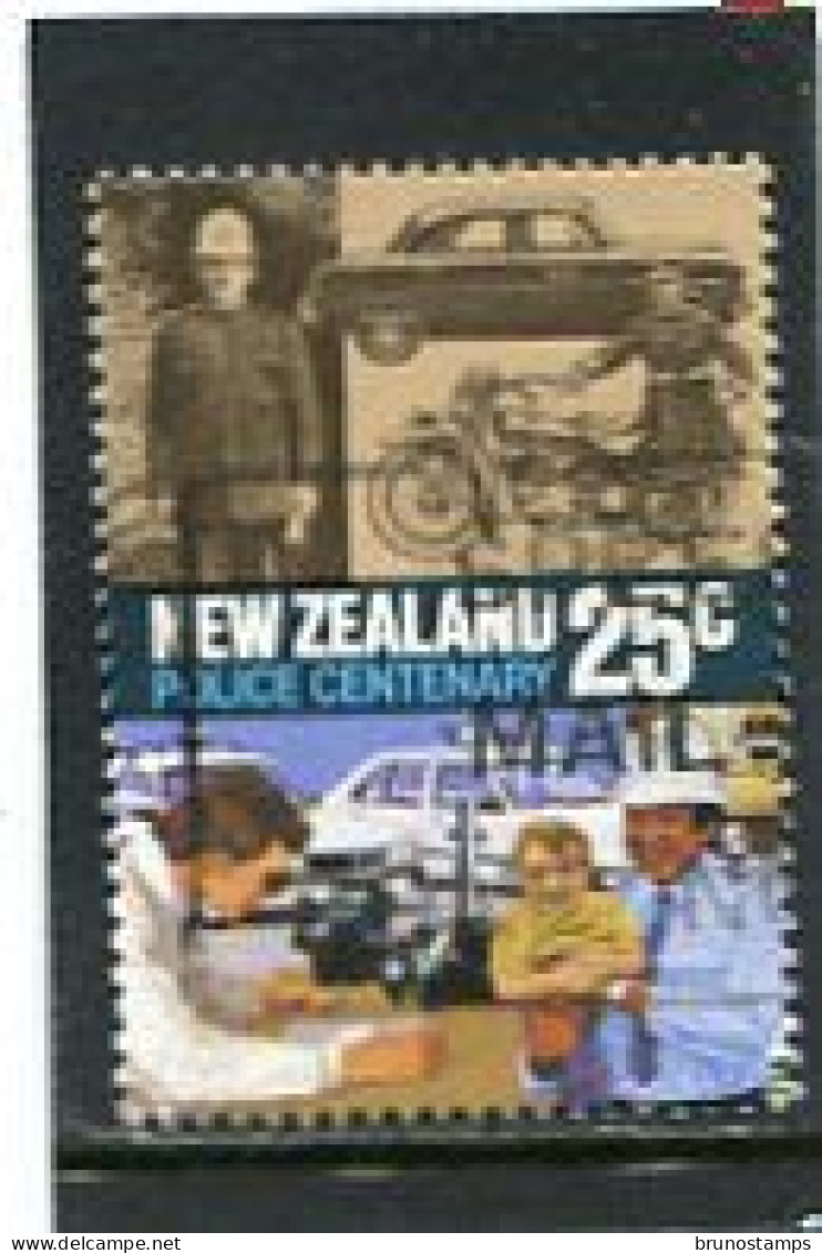 NEW ZEALAND - 1986  25c  PATROL CAR  FINE USED - Used Stamps