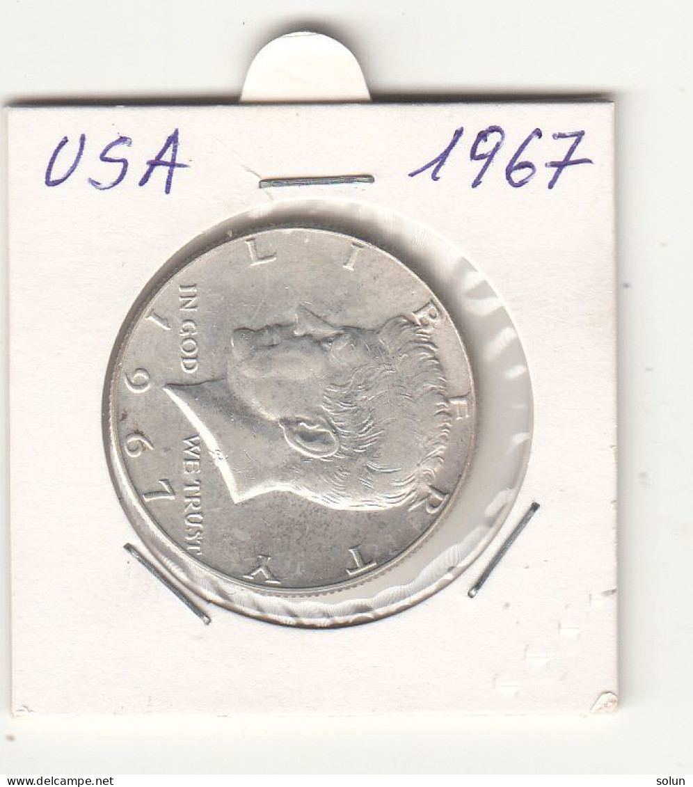 UNITED STATES 1/2 HALF DOLLAR 1967 KENNEDY  SILVER COIN - 1964-…: Kennedy