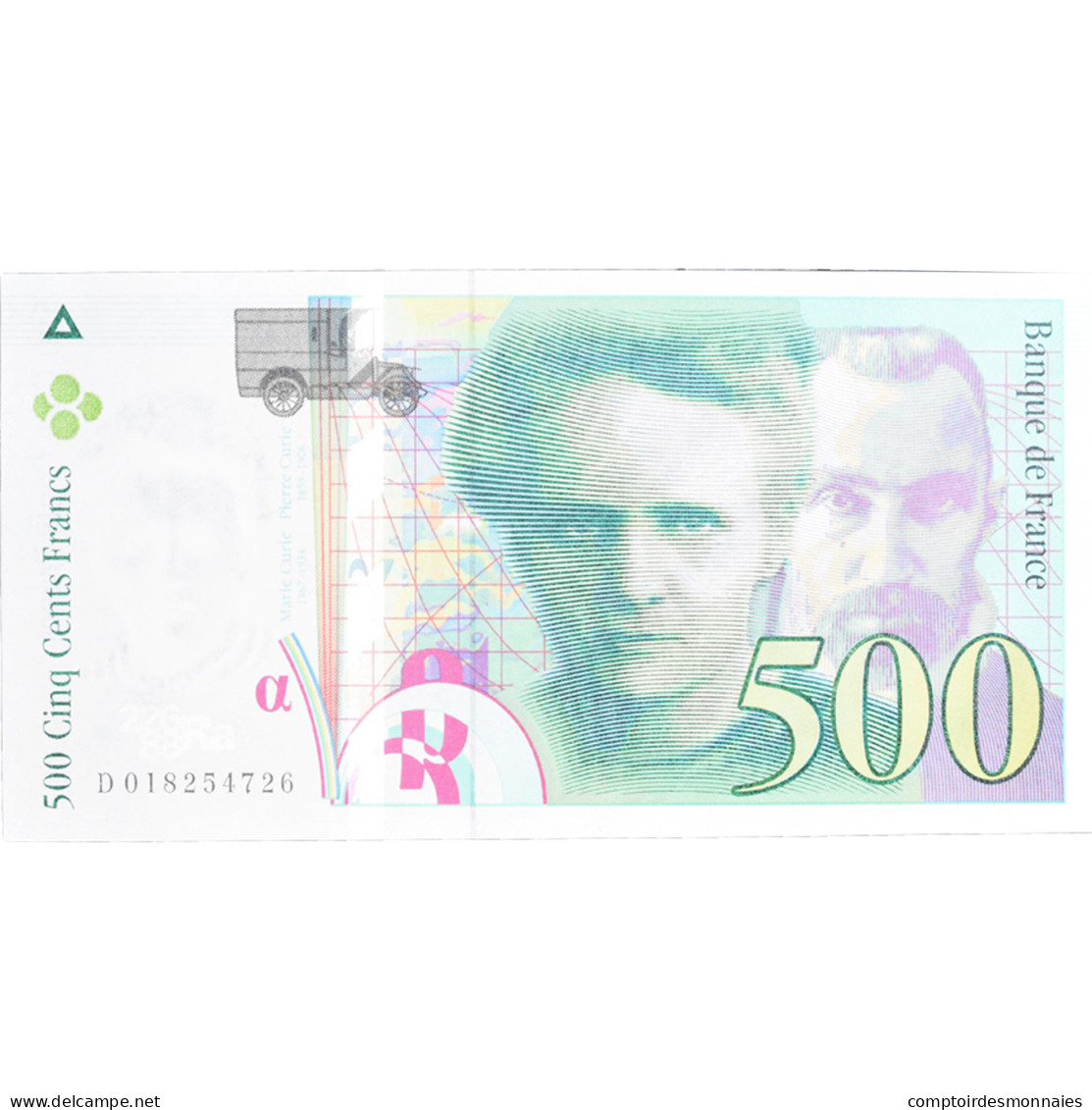 France, 500 Francs, Pierre Et Marie Curie, 1994, D 018254726, NEUF - 500 F 1994-2000 ''Pierre En Marie Curie''