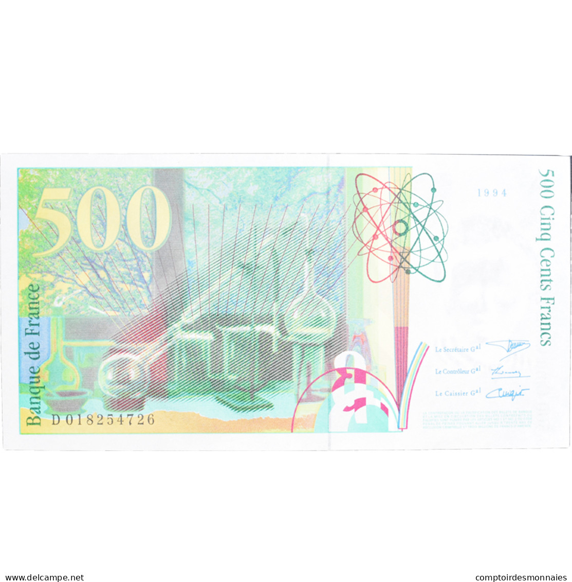 France, 500 Francs, Pierre Et Marie Curie, 1994, D 018254726, NEUF - 500 F 1994-2000 ''Pierre En Marie Curie''