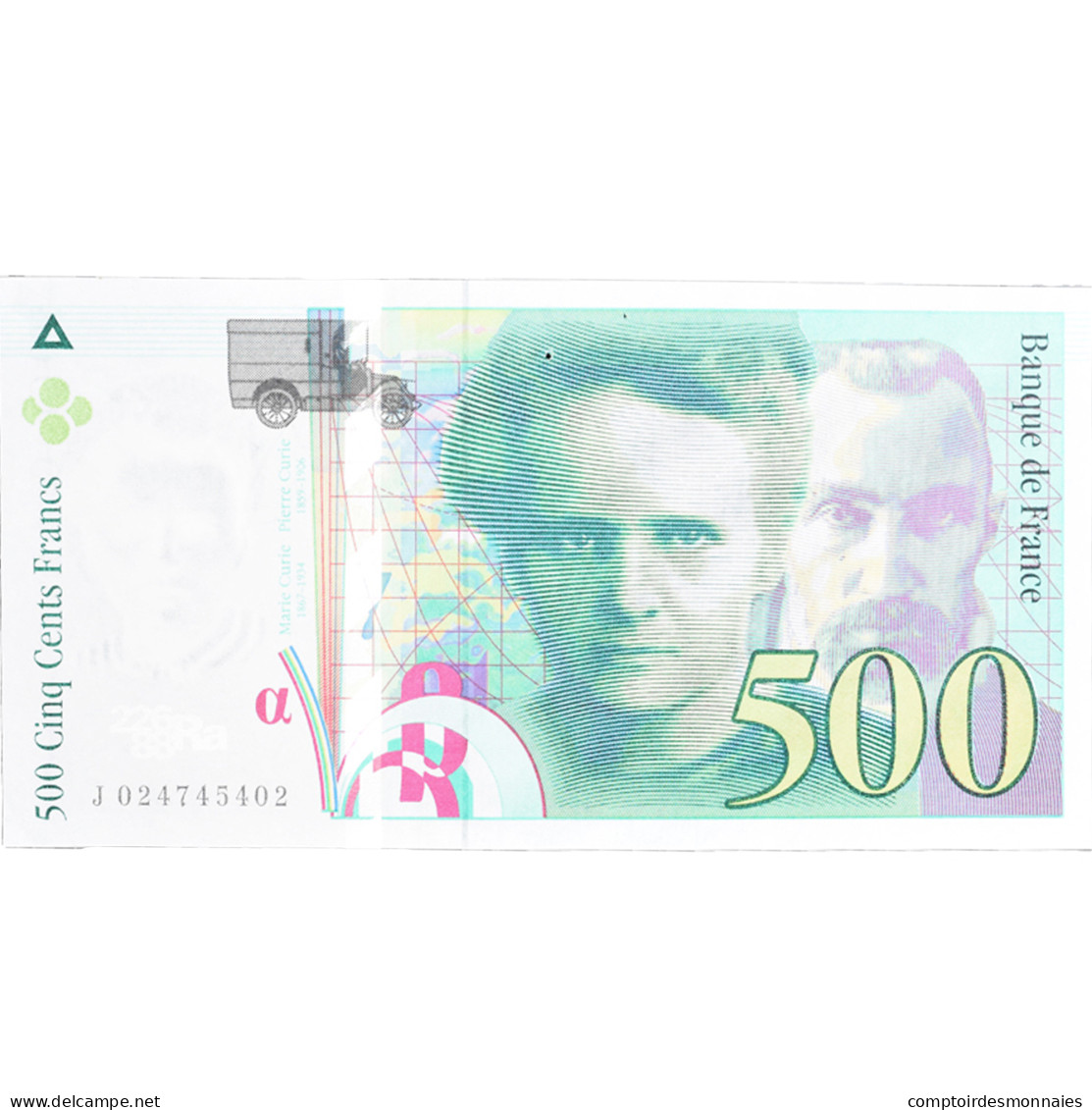 France, 500 Francs, Pierre Et Marie Curie, 1994, J 024745402, NEUF - 500 F 1994-2000 ''Pierre Et Marie Curie''