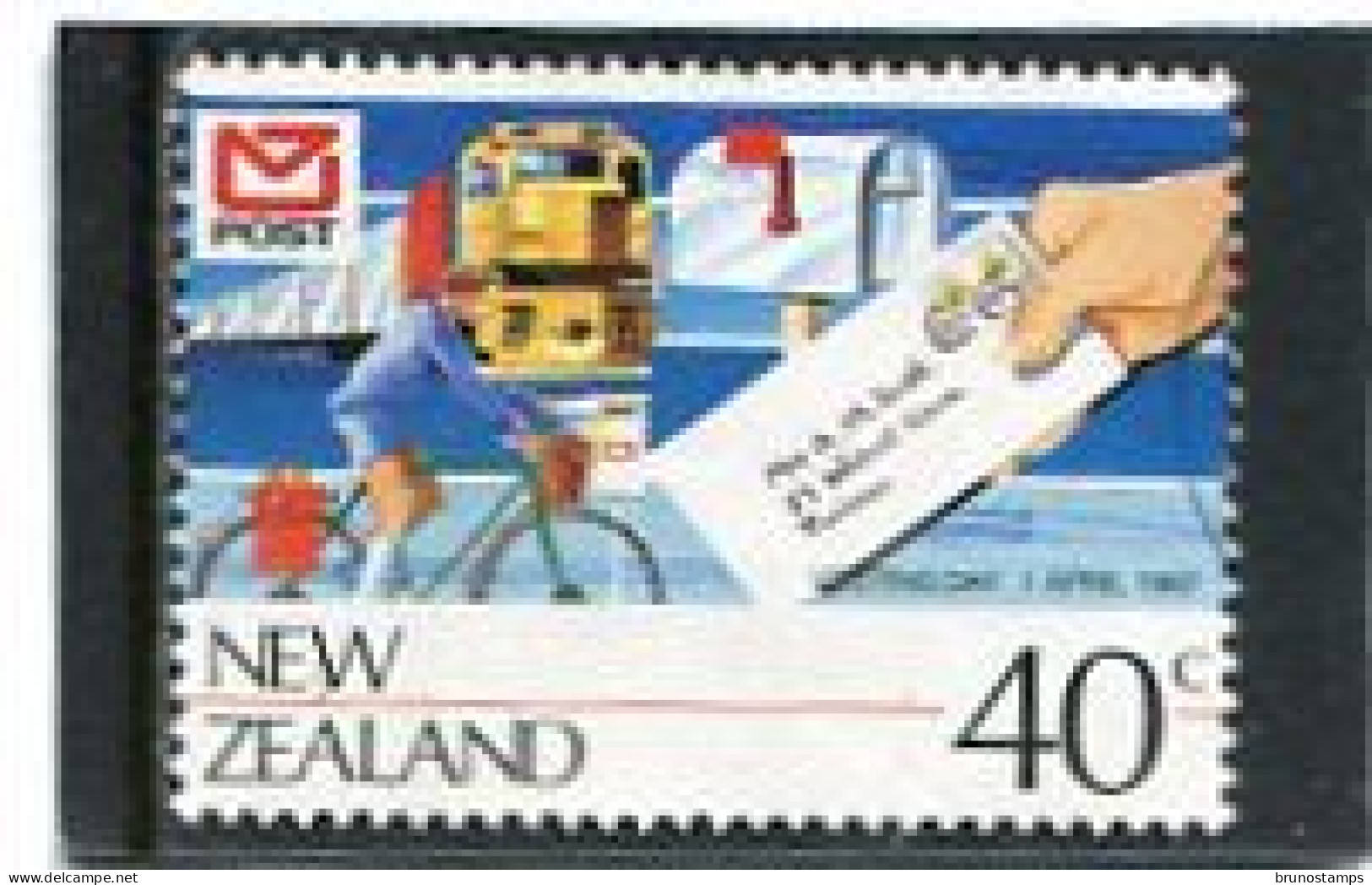 NEW ZEALAND - 1987  40c  POSTING  LETTER  FINE USED - Usados