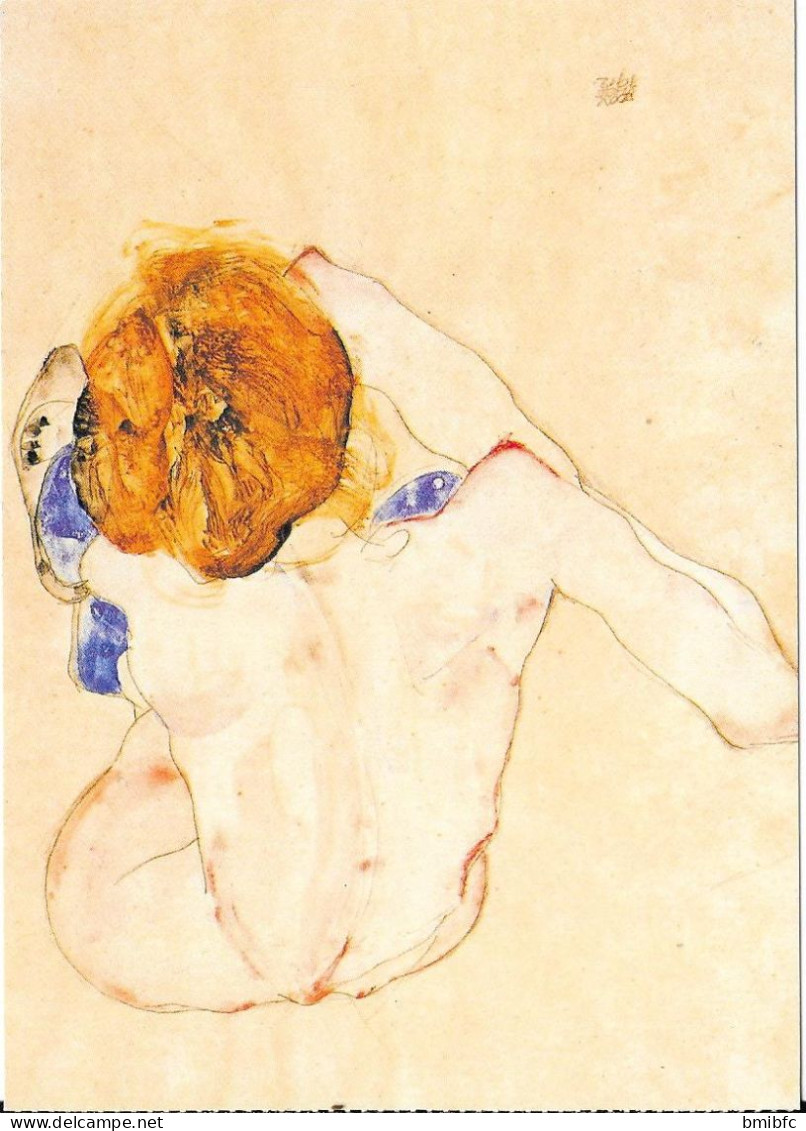 Egon Schiele - Nu Courbé - Schiele