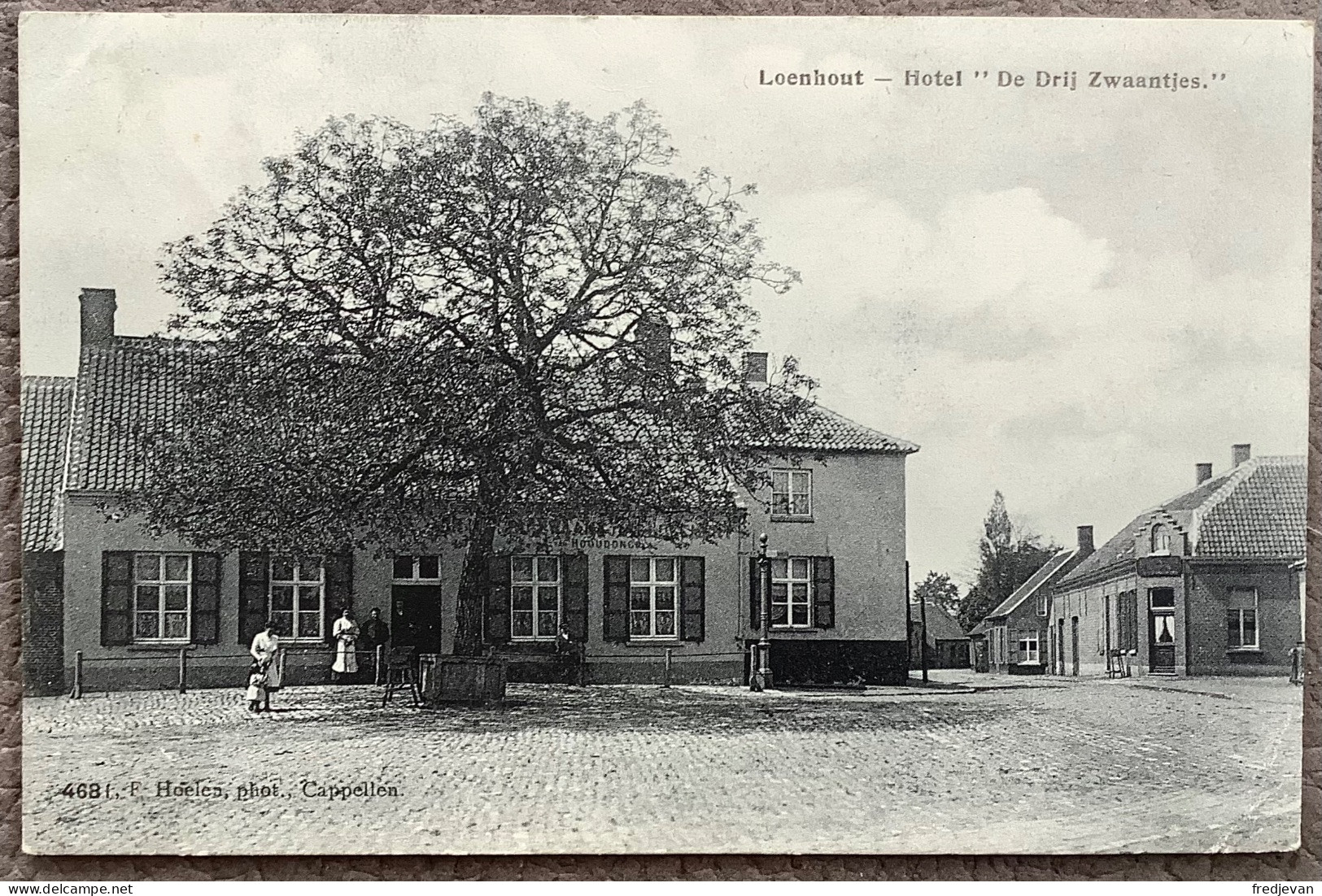 Loenhout - Hotel « De Drij Zwaantjes » - 1910 - Wuustwezel